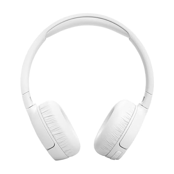 JBL Auriculares Tune 670NC, Auriculares Supraaurales Inálambricos Ligeros con Cancelación de Ruido Adaptativa, Bluetooth y 70 horas de batería, blanco